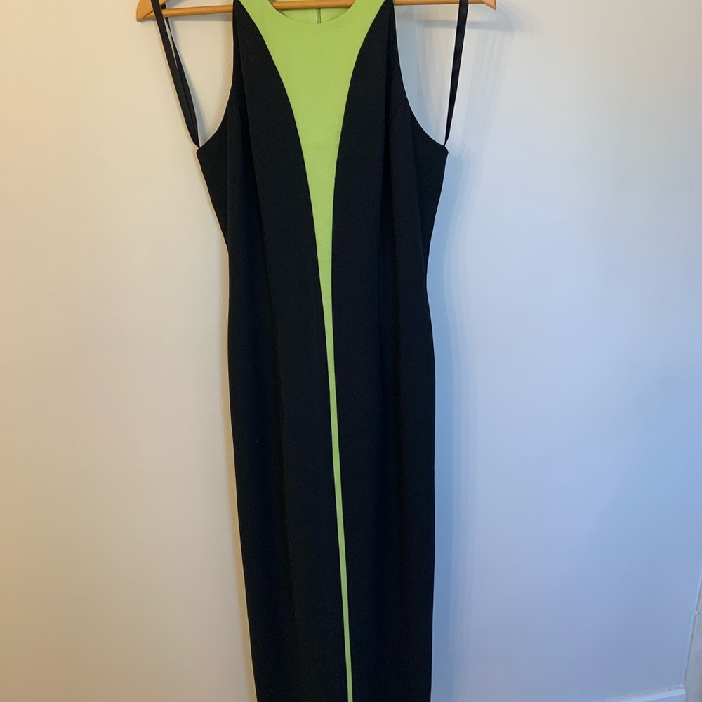 Joseph Ribkoff Black and Green Dress